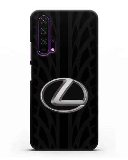Чехол с логотипом Lexus с протектором шин силиконовый для Honor 20 Pro