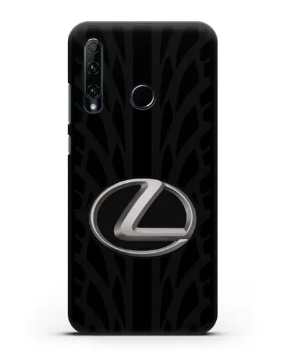 Чехол с логотипом Lexus с протектором шин силиконовый для Honor 20e