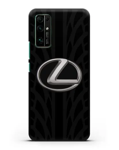 Чехол с логотипом Lexus с протектором шин силиконовый для Honor 30