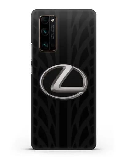 Чехол с логотипом Lexus с протектором шин силиконовый для Honor 30 Pro
