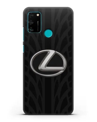 Чехол с логотипом Lexus с протектором шин силиконовый для Honor 9A