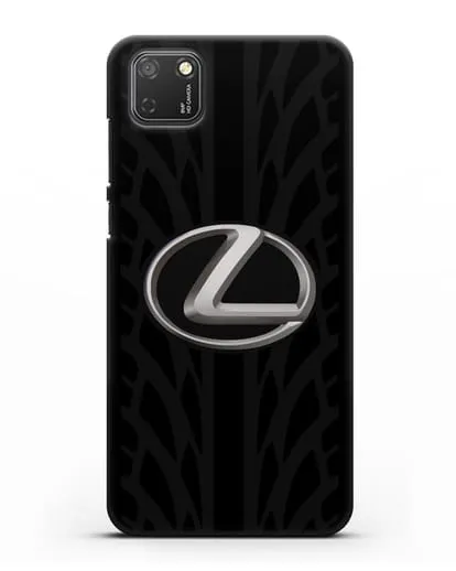 Чехол с логотипом Lexus с протектором шин силиконовый для Honor 9S