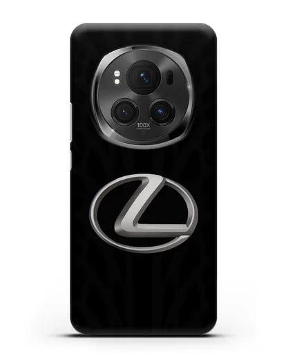 Чехол с логотипом Lexus с протектором шин силиконовый для Honor Magic 6 Pro