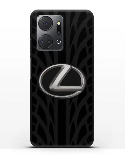 Чехол с логотипом Lexus с протектором шин силиконовый для Honor X7a