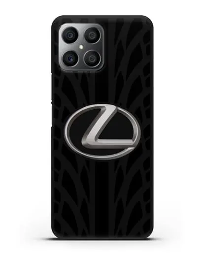 Чехол с логотипом Lexus с протектором шин силиконовый для Honor X8