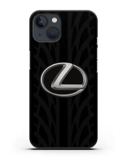 Чехол с логотипом Lexus с протектором шин силиконовый для iPhone 13 Mini