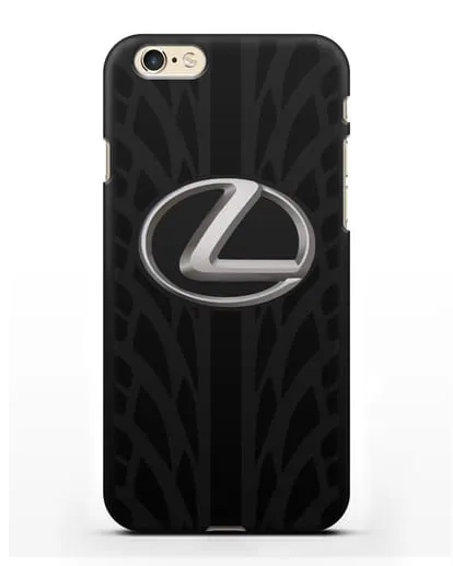 Чехол с логотипом Lexus с протектором шин силиконовый для iPhone 6