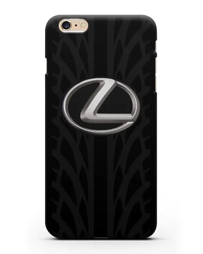 Чехол с логотипом Lexus с протектором шин силиконовый для iPhone 6s Plus
