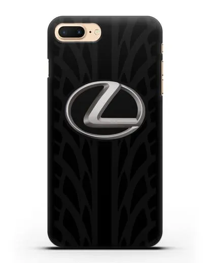 Чехол с логотипом Lexus с протектором шин силиконовый для iPhone 7 Plus