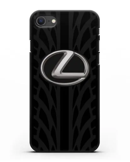 Чехол с логотипом Lexus с протектором шин силиконовый для iPhone SE 2020