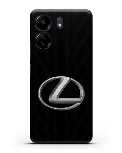 Чехол с логотипом Lexus с протектором шин силиконовый для Xiaomi Poco C65