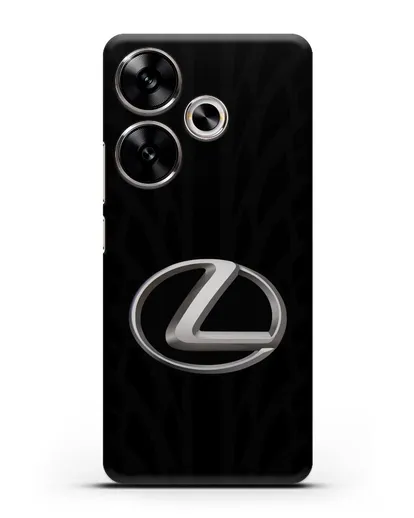 Чехол с логотипом Lexus с протектором шин силиконовый для Xiaomi Poco F6