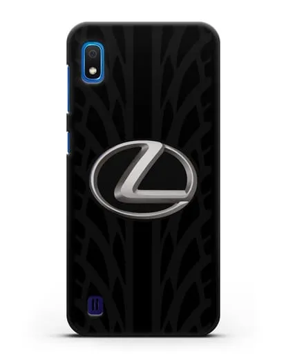 Чехол с логотипом Lexus с протектором шин силиконовый для Samsung Galaxy A10 [SM-A105F]