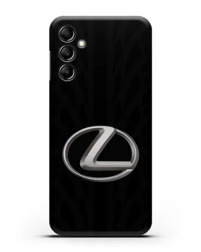 Чехол с логотипом Lexus с протектором шин силиконовый для Samsung Galaxy A14 [SM-A145]