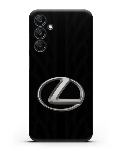 Чехол с логотипом Lexus с протектором шин силиконовый для Samsung Galaxy A25 [SM-A256]