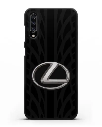 Чехол с логотипом Lexus с протектором шин силиконовый для Samsung Galaxy A30s [SM-A307FN]