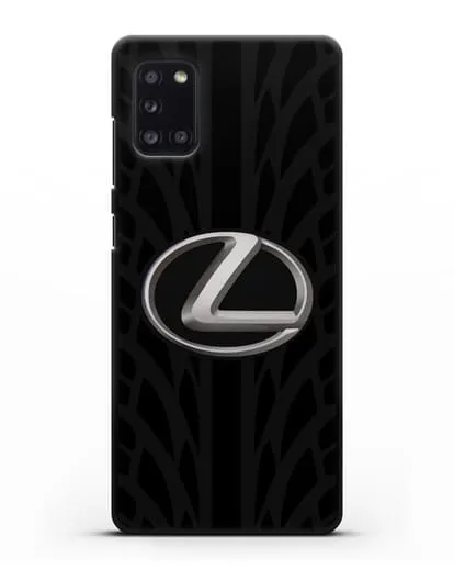 Чехол с логотипом Lexus с протектором шин силиконовый для Samsung Galaxy A31 [SM-A315F]
