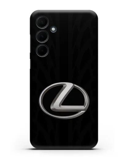 Чехол с логотипом Lexus с протектором шин силиконовый для Samsung Galaxy A35 [SM-A356]