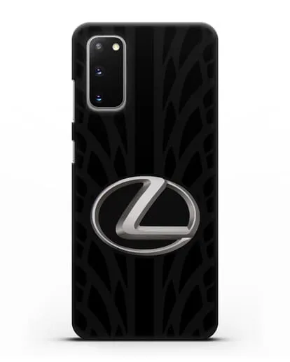 Чехол с логотипом Lexus с протектором шин силиконовый для Samsung Galaxy S20 [SM-G980F]