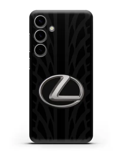 Чехол с логотипом Lexus с протектором шин силиконовый для Samsung Galaxy S24 Plus
