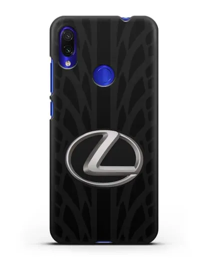 Чехол с логотипом Lexus с протектором шин силиконовый для Xiaomi Redmi Note 7