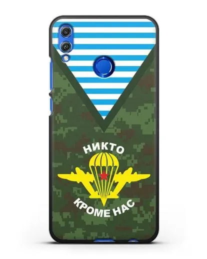 Чехол Камуфляж, тельняшка с символикой ВДВ силиконовый для Honor 8X