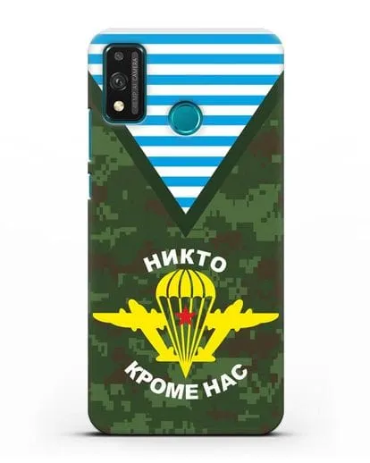 Чехол Камуфляж, тельняшка с символикой ВДВ силиконовый для Honor 9X lite