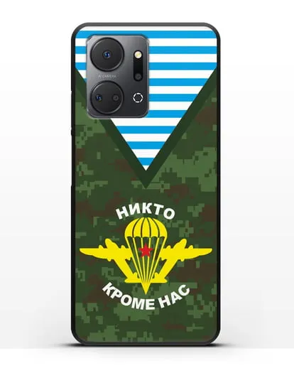Чехол Камуфляж, тельняшка с символикой ВДВ силиконовый для Honor X7a
