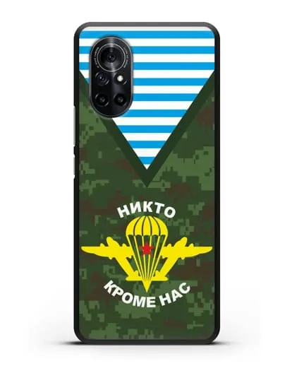 Чехол Камуфляж, тельняшка с символикой ВДВ силиконовый для Huawei Nova 8