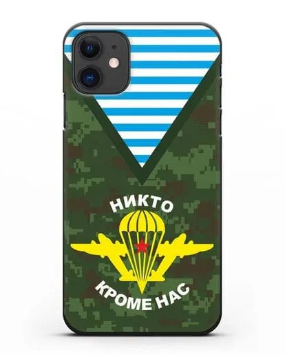 Чехол Камуфляж, тельняшка с символикой ВДВ силиконовый для iPhone 11