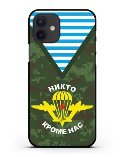 Чехол Камуфляж, тельняшка с символикой ВДВ силиконовый для iPhone 12
