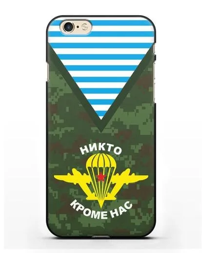Чехол Камуфляж, тельняшка с символикой ВДВ силиконовый для iPhone 6