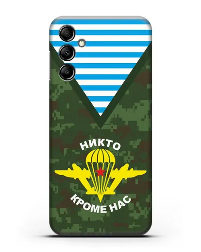 Чехол Камуфляж, тельняшка с символикой ВДВ силиконовый для Samsung Galaxy A14 [SM-A145]