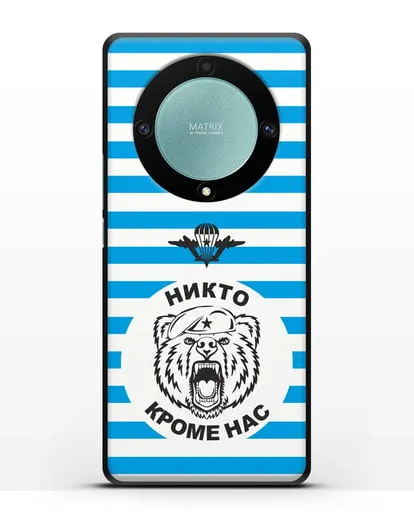 Чехол Майка-тельняшка с медведем силиконовый для Honor X9a