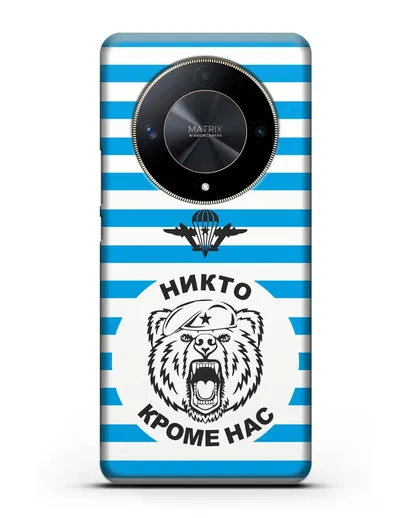 Чехол Майка-тельняшка с медведем силиконовый для Honor X9b