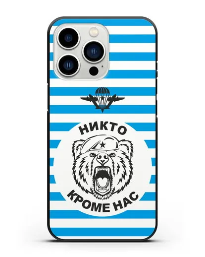 Чехол Майка-тельняшка с медведем силиконовый для iPhone 13 Pro