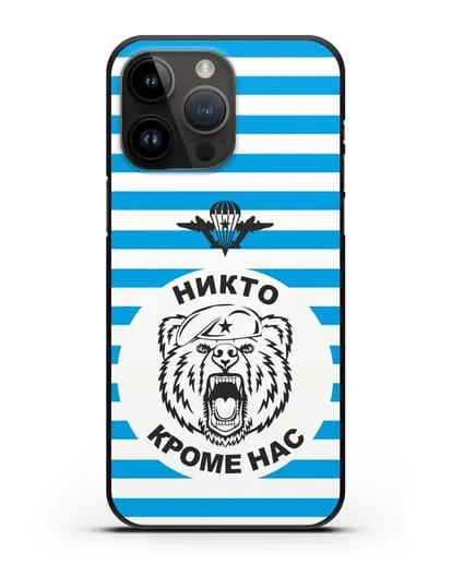 Чехол Майка-тельняшка с медведем силиконовый для iPhone 14 Pro Max