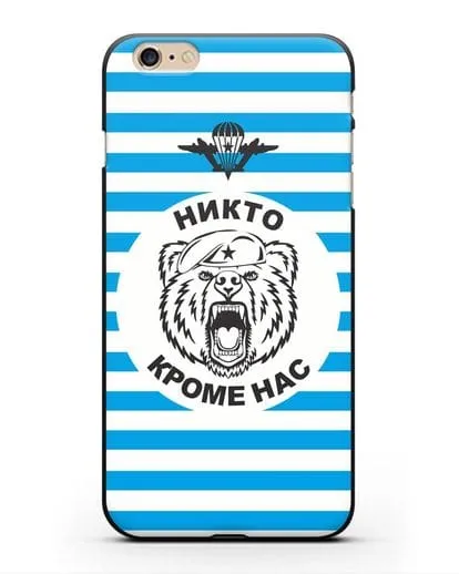 Чехол Майка-тельняшка с медведем силиконовый для iPhone 6 Plus