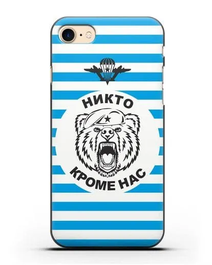 Чехол Майка-тельняшка с медведем силиконовый для iPhone 7