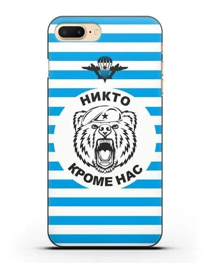 Чехол Майка-тельняшка с медведем силиконовый для iPhone 7 Plus