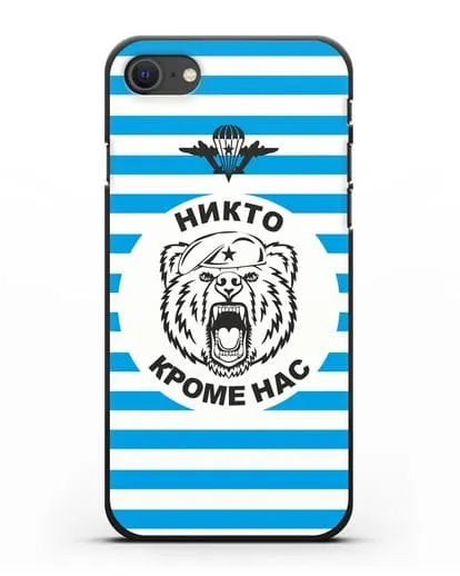 Чехол Майка-тельняшка с медведем силиконовый для iPhone SE 2020