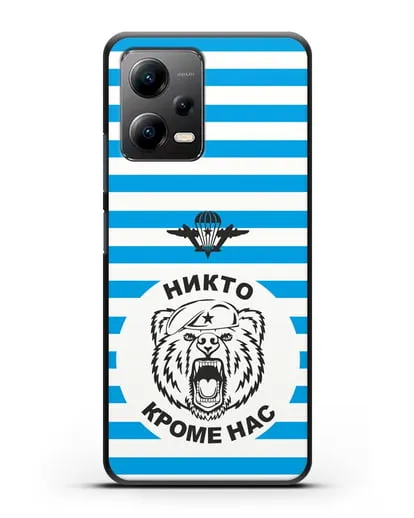 Чехол Майка-тельняшка с медведем силиконовый для Xiaomi Poco X5