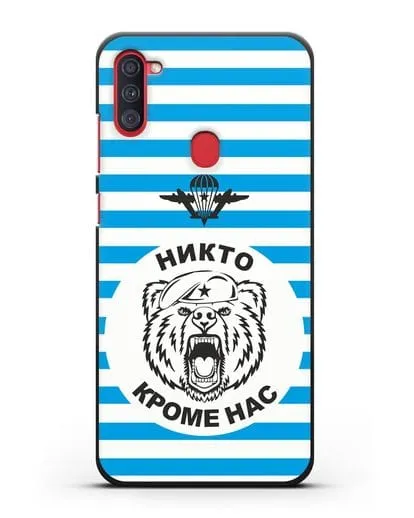 Чехол Майка-тельняшка с медведем силиконовый для Samsung Galaxy A11 [SM-A115F]