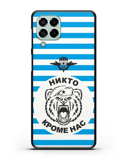 Чехол Майка-тельняшка с медведем силиконовый для Samsung Galaxy M53 [SM-M536]