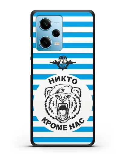 Чехол Майка-тельняшка с медведем силиконовый для Xiaomi Redmi Note 12 5G