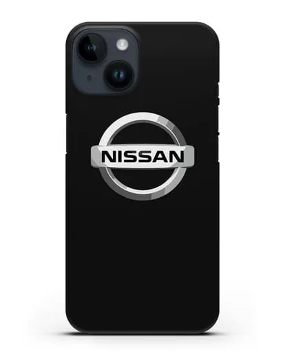 Чехол с логотипом Nissan силиконовый для iPhone 14