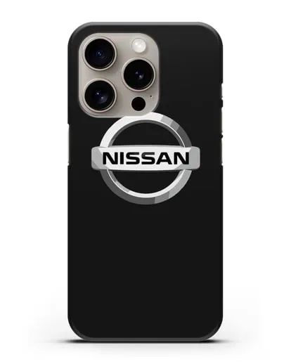 Чехол с логотипом Nissan силиконовый для iPhone 15 Pro
