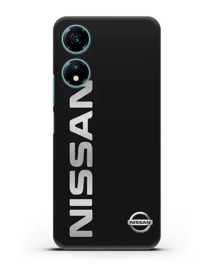 Чехол с надписью Nissan и логотипом силиконовый для Honor X5 Plus