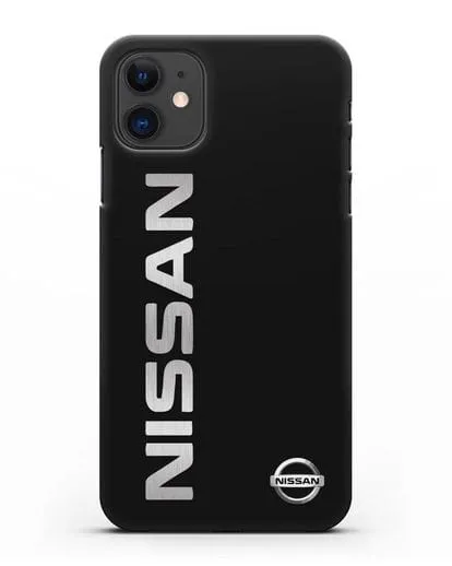 Чехол с надписью Nissan и логотипом силиконовый для iPhone 11