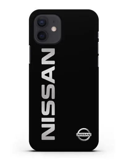 Чехол с надписью Nissan и логотипом силиконовый для iPhone 12